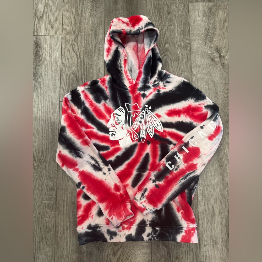 Chicago Blackhawks boys hoodie. Tie dye NHL youth XL 18/20